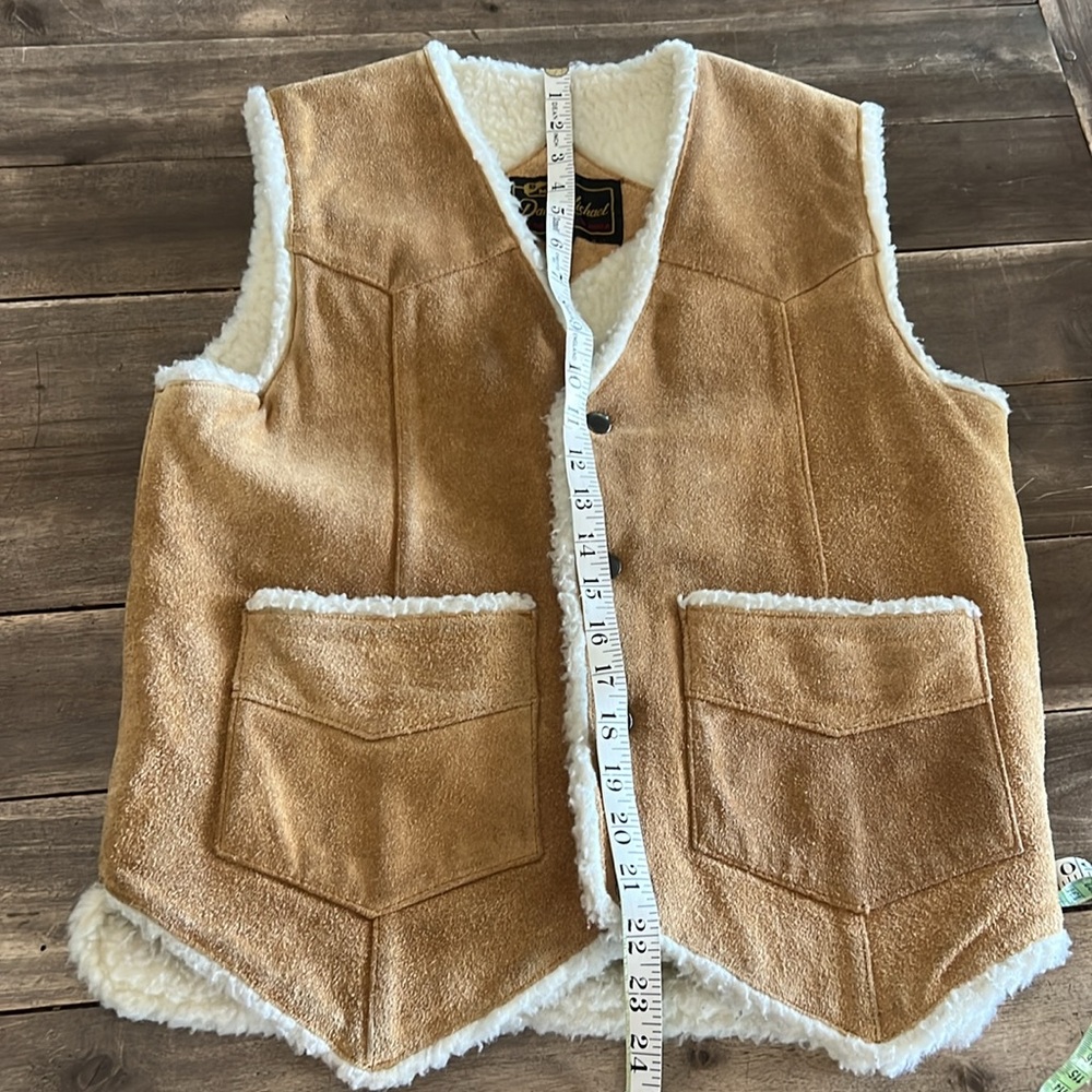 Rare Vintage Suede Sherpa Vest - Picture 7 of 9